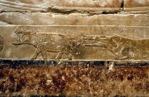 Saqqarah : tombeau de Ti (détail) - Leopold Blonder