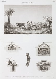 Irrigation par la force animale, Égypte, vers 1798 - Unbekannt
