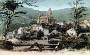 Auvergne, Puy-de-Dôme, Saint-Nectaire : vue du village et de l