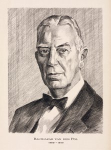 Balthazar van der Pol, ingénieur électricien néerlandais, vers 1930 - Unbekannt
