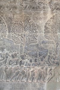 Bas-reliefs sur la galerie sud d