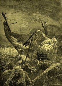 Bataille de Hastings - mort de Harold II (gravure)