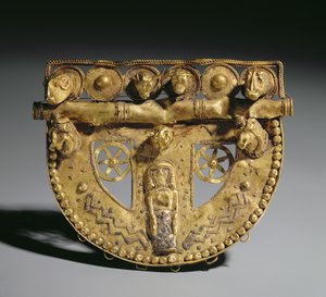 Boucle de ceinture avec décoration granulée, période orientalisante, c.700 av. J.-C. - Unbekannt
