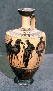 Vase attique à figures noires, Ve siècle av. J.-C.