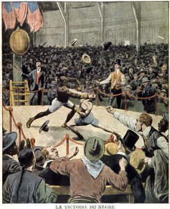 Le boxeur Jack Johnson remporte le titre mondial - Unbekannter Künstler