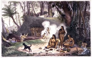 Brésil. Camp indien Cabocle à Cantagallo - Unbekannter Künstler