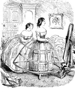 Mode féminine britannique - années 1850 - Unbekannter Künstler