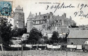 Bretagne, Ille-et-Vilaine (35), Châteaugiron : vue extérieure du château