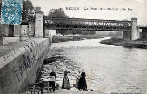 Bretagne, Ille-et-Vilaine (35), Redon : le pont ferroviaire