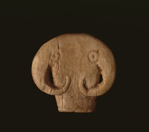 Amulette en forme de tête de taureau, égyptien prédynastique, Naqada IIa, vers 3500 av. J.-C.