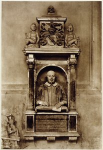Buste de William Shakespeare et inscription - Unbekannt