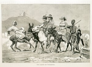 Caricature de touristes occidentaux en Égypte - Illustration de l