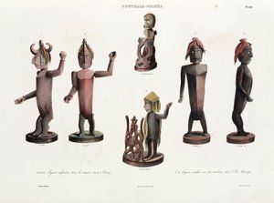 Figures en bois sculpté, Nouvelle-Guinée