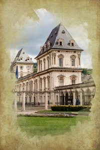Castello del Valentino, Turin, Piémont, Italie (photo manipulée)