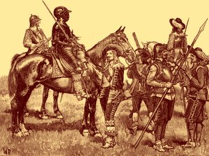 Soldats cavaliers - Guerre civile anglaise - Unbekannter Künstler