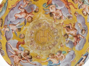 Fresque au plafond, Mausolée des Habsbourg, Graz, Styrie, Autriche, Europe (photo) - Unbekannter Künstler