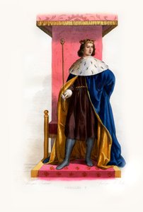 Charles V de France dit le Sage, c.1844 (gravure) - Lancelot Volders