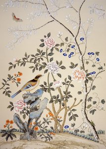 Papier peint Chinoiserie, Maison Marble Hill, Twickenham, Richmond, Middlesex, Royaume-Uni - Unbekannter Künstler