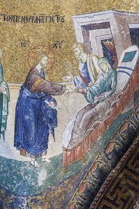 Le Christ guérit la belle-mère de Pierre - Unbekannter Künstler