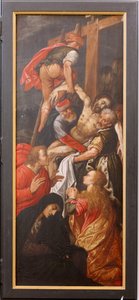 Église Saint-Martin. Intérieur. Triptyque. La Crucifixion