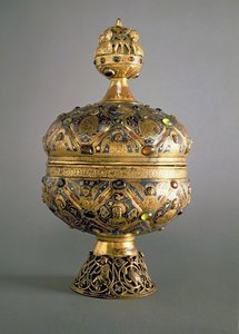Ciboire, fabriqué à Limoges par G. Alpais pour l