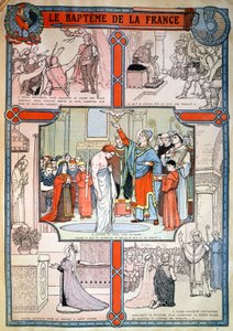 Baptême de Clovis par Saint Remi à Reims, vers 1930 - Unbekannter Künstler