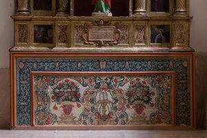 Église collégiale. Intérieur. Aile nord. Autel (San Jose). Antependium. 18ème siècle. - Unbekannt