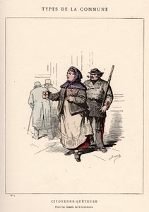 Commune de Paris : costume de CITIENNE QUETEUSE dans « Les Communeux » - Unbekannt