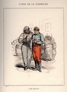 Commune de Paris : costume de UNE RECRUE (15) dans "Les Communeux"