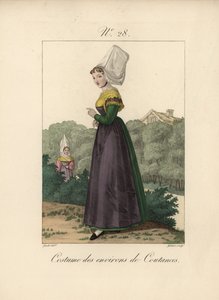 Costume de la région de Coutances - Unbekannter Künstler