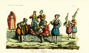 Costumes des musiciens berbères du Bey de Tunis, et comédiens ou Saitari, Tunisie - Unbekannt