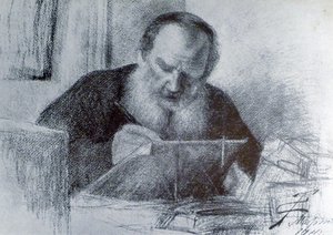 Comte Léon Tolstoï (9 septembre 1828 – 20 novembre 1910) - Unbekannter Künstler