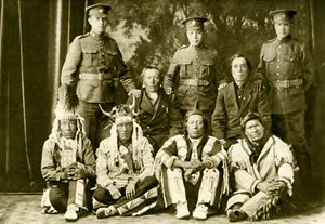 Premières Nations Cree pendant la Première Guerre mondiale - Unbekannter Künstler