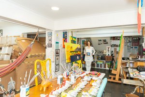 Cristina Rodriguez dans son studio, 2022 - Bartolome Esteban and studio Murillo