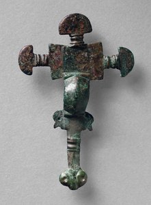 Broche cruciforme, de Haslingfield, Cambridgeshire, anglo-saxon