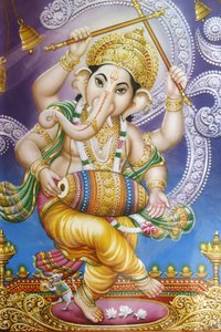 Image de Ganesh dansant, Rishikesh, Inde