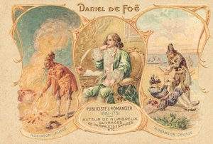 Daniel Defoe à son bureau d