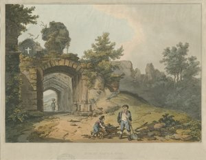 Château de Dudley - Le Donjon : gravure à l