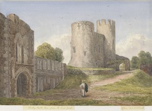 Château de Dudley - Le Donjon : aquarelle, 8 juin 1843 - Unbekannt