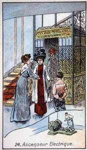 Ascenseur électrique, vers 1910 - Unbekannter Künstler