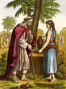Éliézer et Rébecca - Bible - Unbekannter Künstler