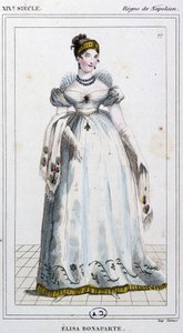 Élisa Bonaparte Baciocchi, c. 1810 (gravure) - Unbekannter Künstler