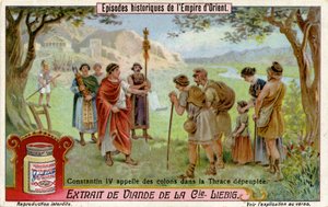 Empereur Constantin IV et colons - Unbekannt