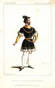 Baryton anglais Paul-Bernard Barroilhet en tant que Roi dans "L