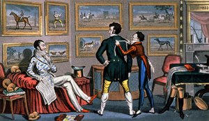 Dandys anglais chez le tailleur - Unbekannter Künstler