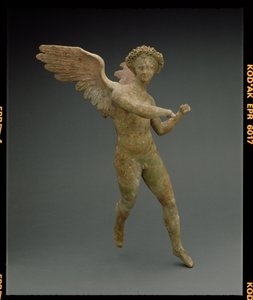 Éros en vol, figure fabriquée à Myrina en Asie Mineure, grec, période hellénistique, vers 150-100 av. J.-C. (terre cuite) - Unbekannt