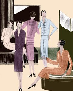 Robes de mode au printemps 1928 - Unbekannter Künstler
