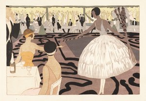 Fête de danse à la mode dans le jardin de Paul Poiret - Unbekannter Künstler