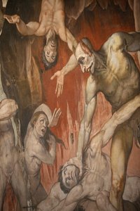 Firenze duomo. Fresque représentant l