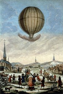 Premier ascension en montgolfière à Annonay - Unbekannter Künstler